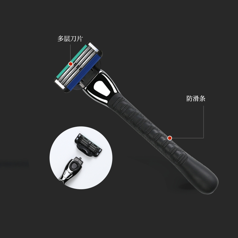 System Shaving Razor Replaceable Blade Zinc Alloy Men Razor