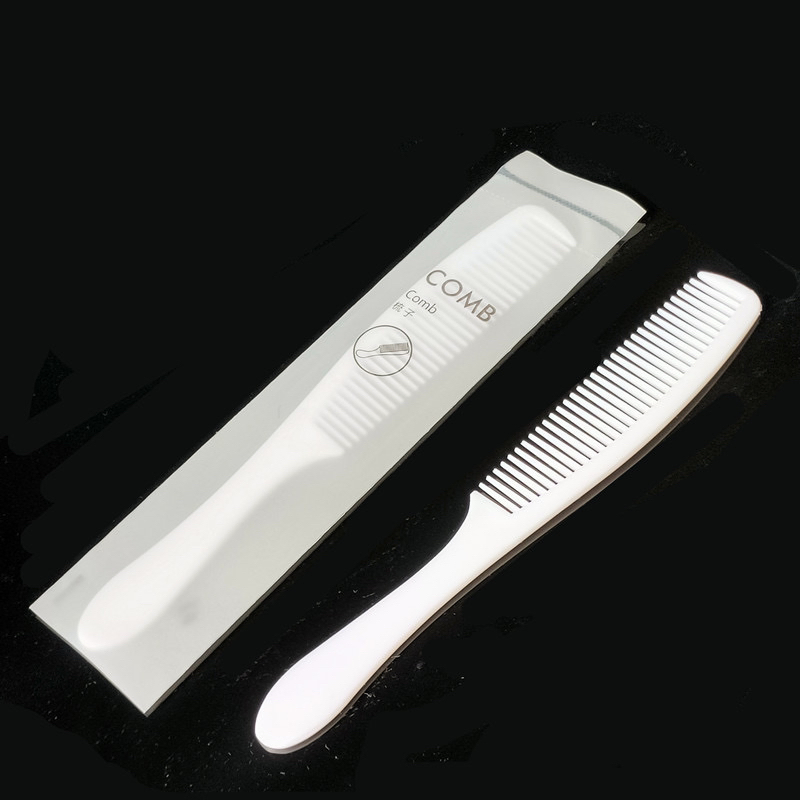 Hotel Disposable Comb Double Tooth Comb Plastic Travel Comb Hotel Supply