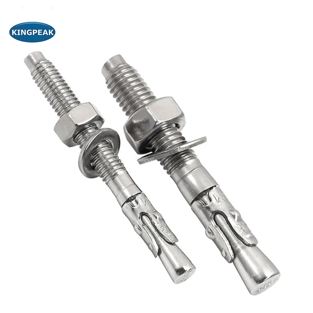 High-Strength Stainless Steel 304 Concrete Wedge Anchor Bolts