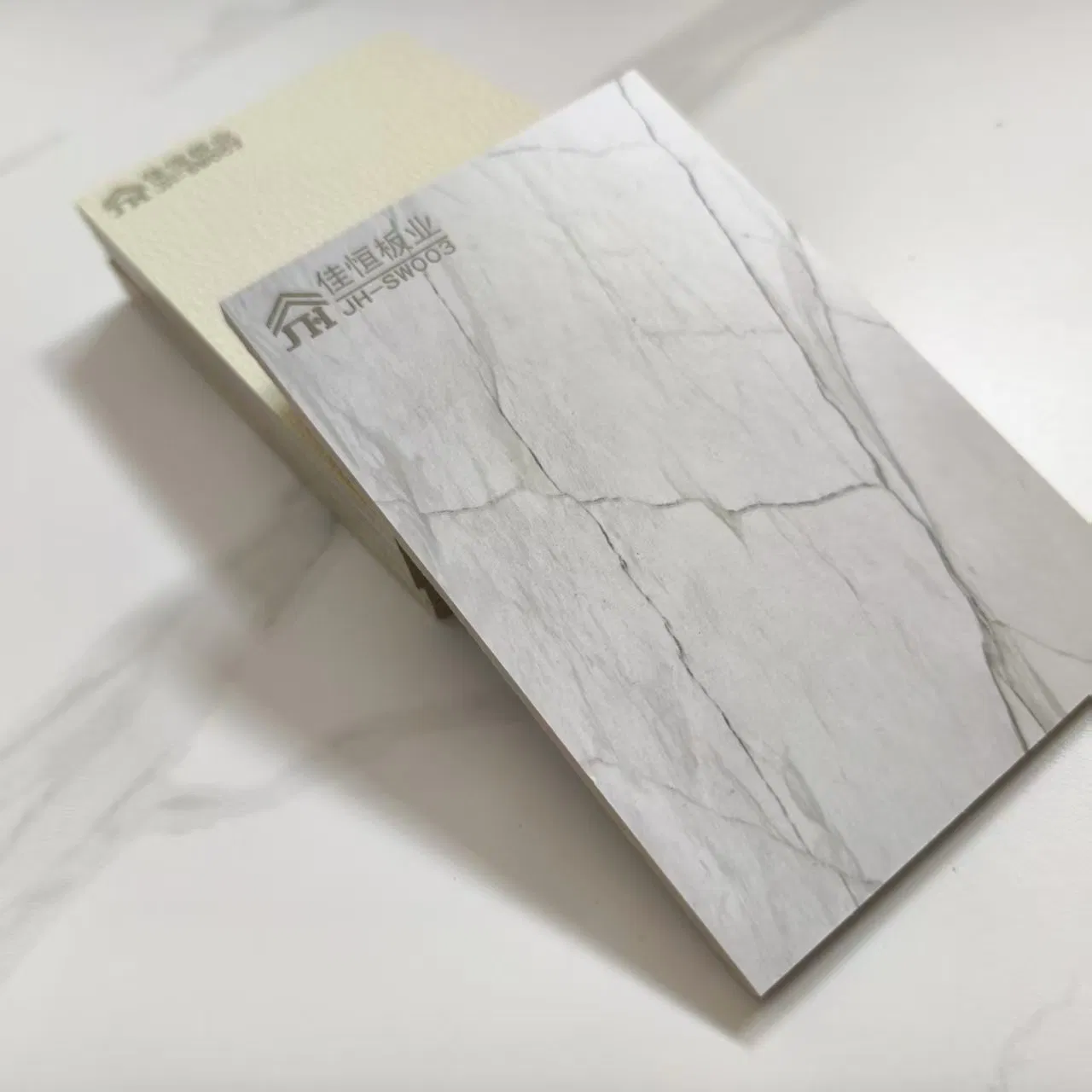 Interior Wall Decarative Marble Texture PVC Coated Fiber Cement Board 6-12 mm