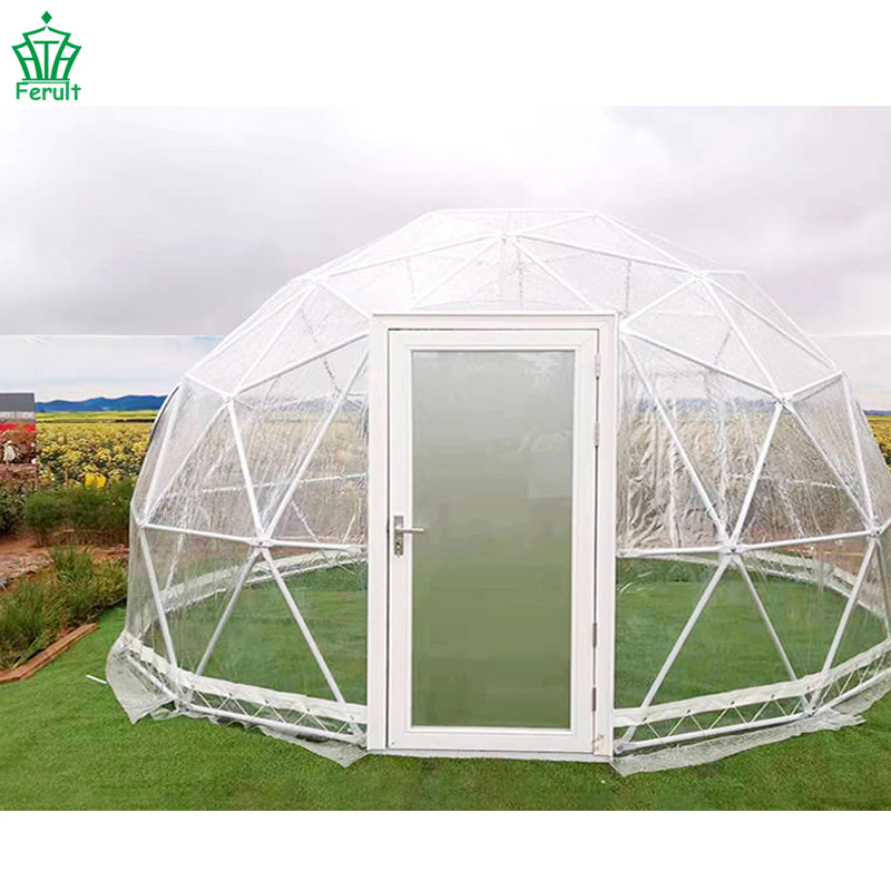 Geodesic Living Transparent Steel Dome House Igloo Coffee Shop Dining Room Dome Tent for Dining
