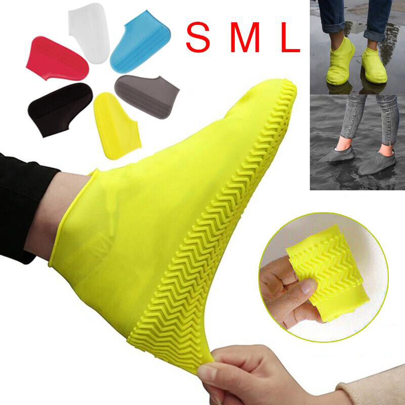 Silicone Overshoes Rain Waterproof Shoe Covers Boot Cover Protector Reusable