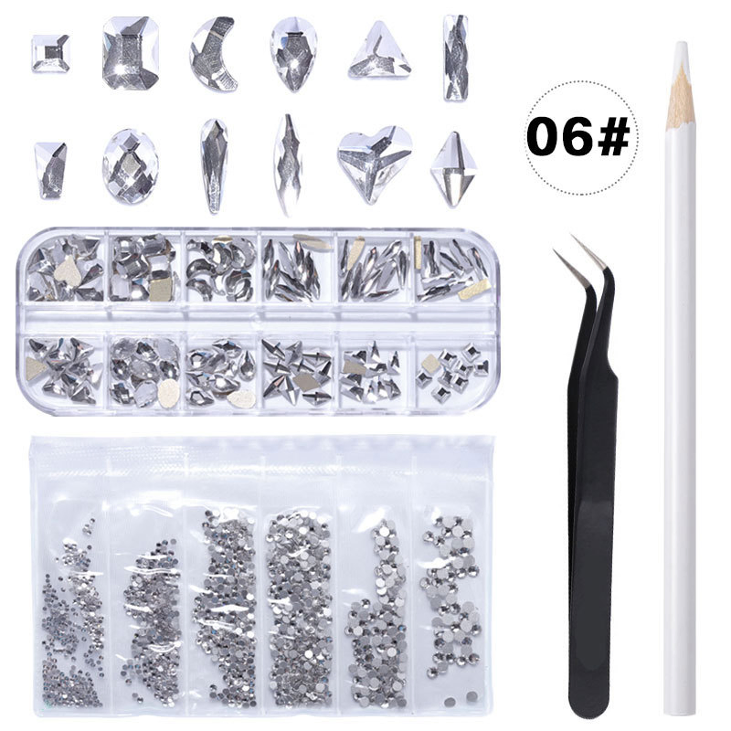 Mixed Crystal Jewelry Nail Stone Art Decoration for Acrylic Nails