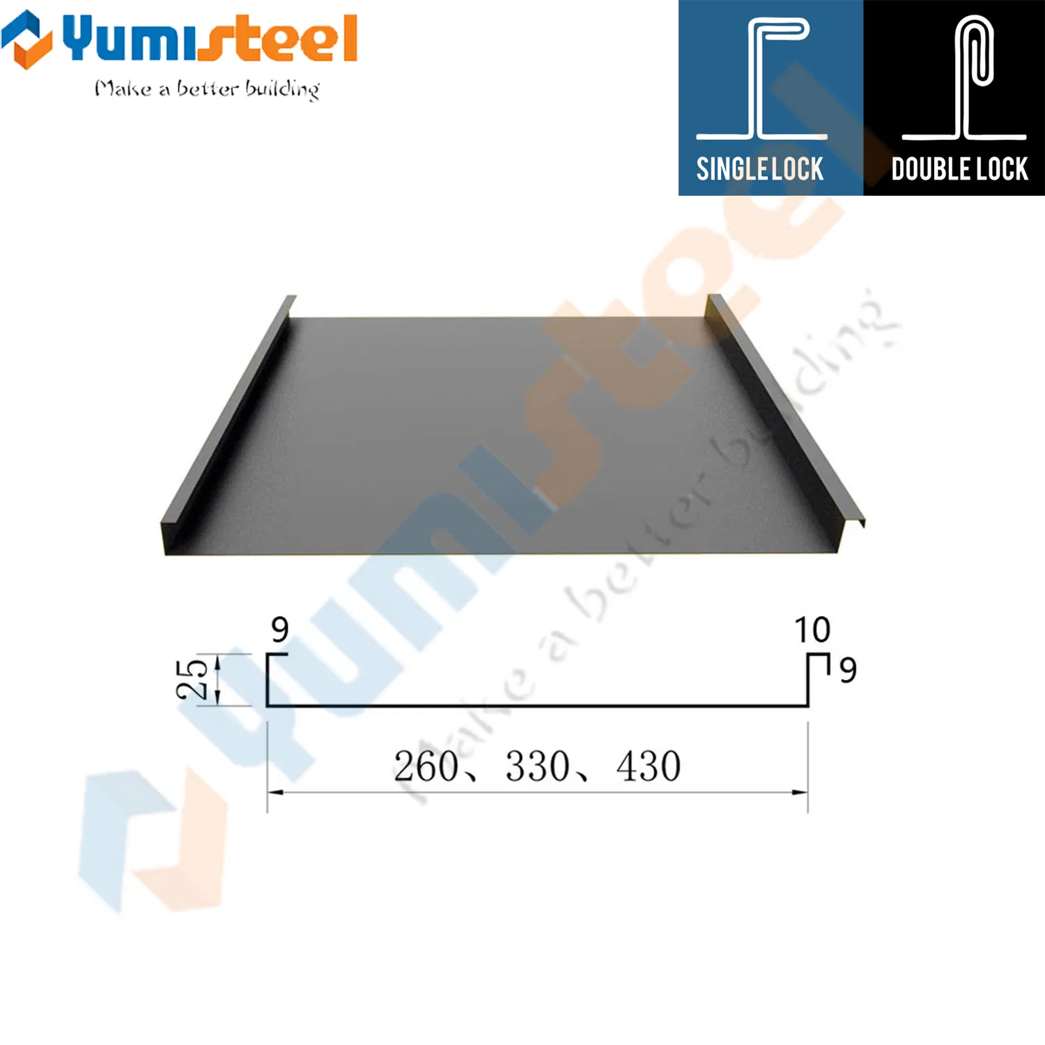 Standing Seam Metal Roofing Panels with Clips and Concealed Fasteners Steel Shingles