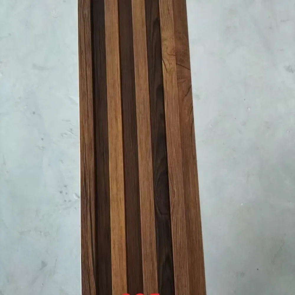 Eco Wood Composite Wood Plastic WPC Bamboo Fiber 3D Embossed Panel