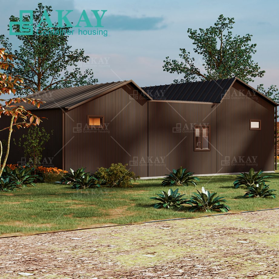 20FT 40FT Earthquake-Resistant Capsule House Triangular Prefab 3 Bedroom Steel Villa Casa Modular Prefabricated House