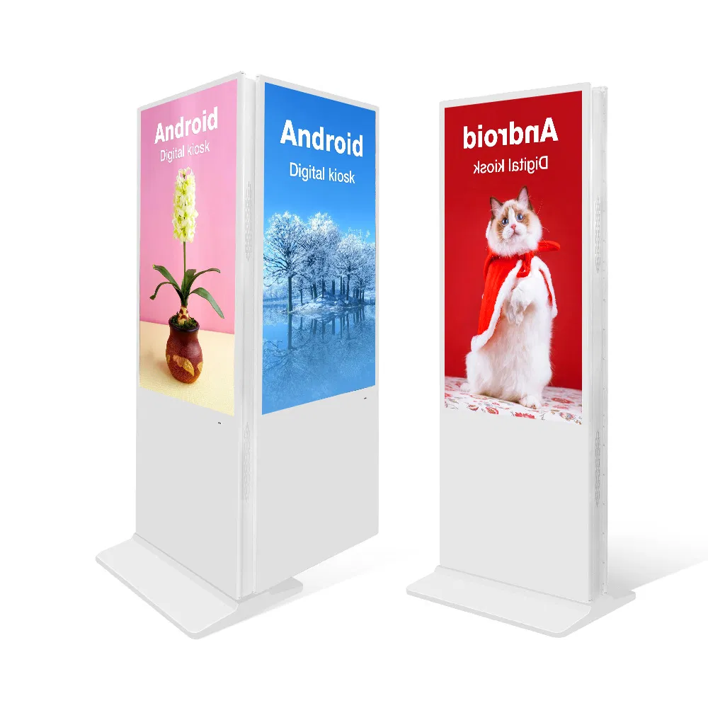 Двусторонний напольный дисплей Digital Signage Totem 43-75 дюймов