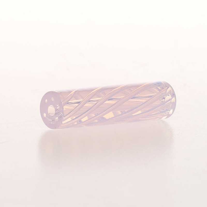 D8*H30mm 7 Holes Colorful Spiral Smoking Glass Tips Smoke Glass Joint Filter Tips