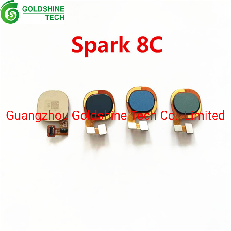Шлейф кнопки Home и сканера отпечатков Tecno Spark 7 KF6J