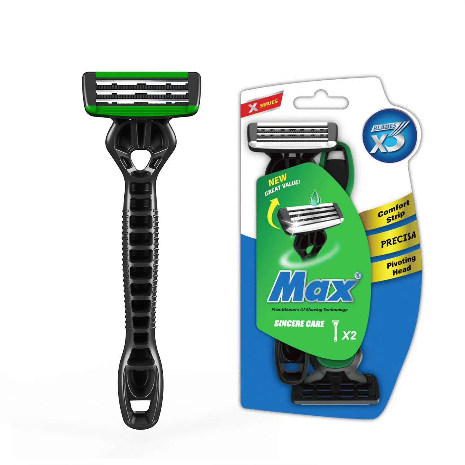 Barber Plastic Hotel Disposable Shaving Facial Men 3 Blades Razor