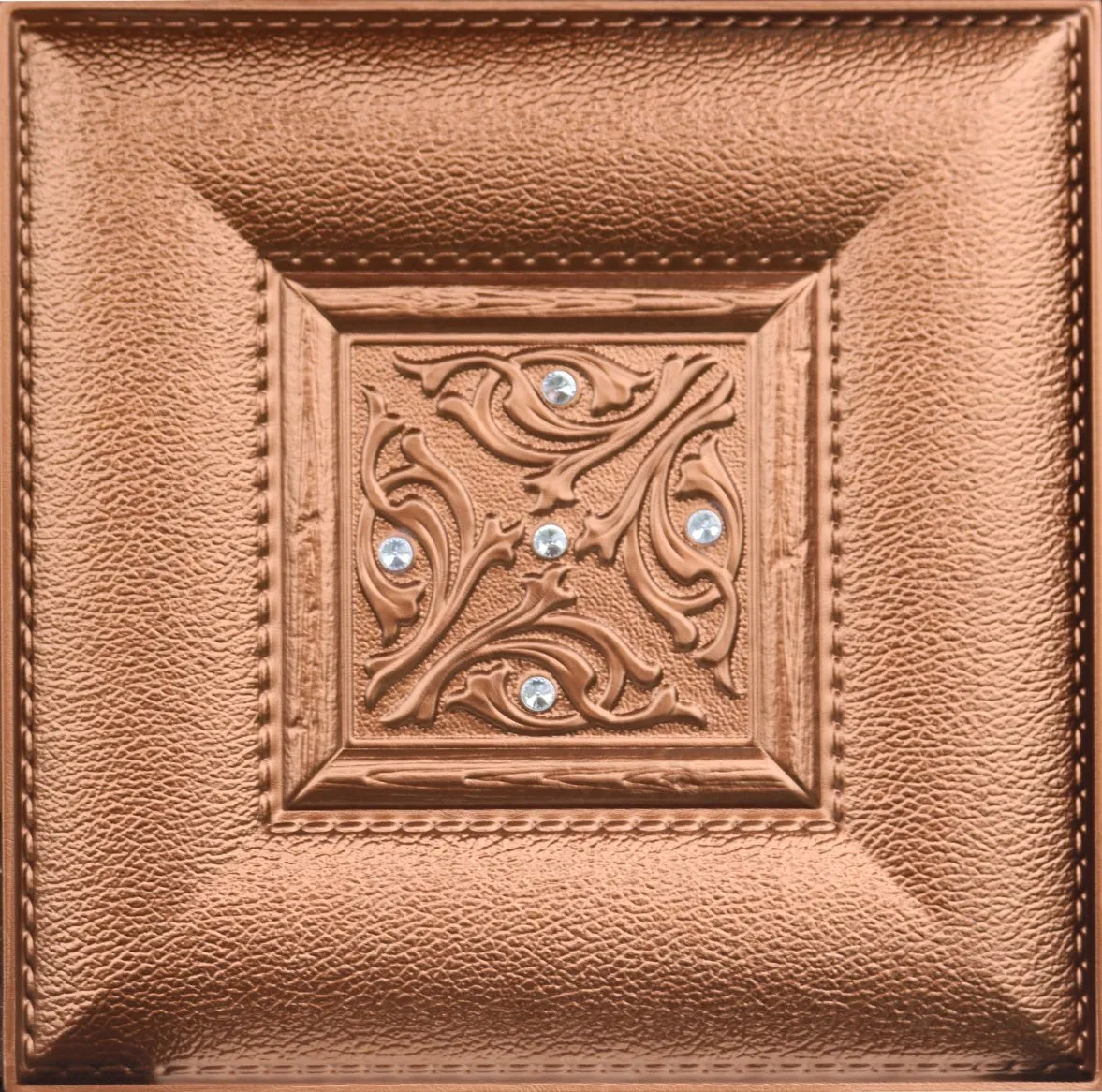 Faux Leather Wall Panel, Embossing Wall Paper, Interior Curtain Wall