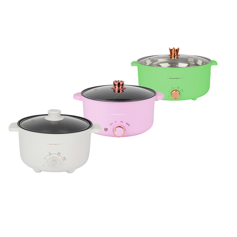 Stainless Steel Multifunctional Electric Pots Mini Cooking Pot Nonstick Fry Pan Household Kitchen Pot Electric