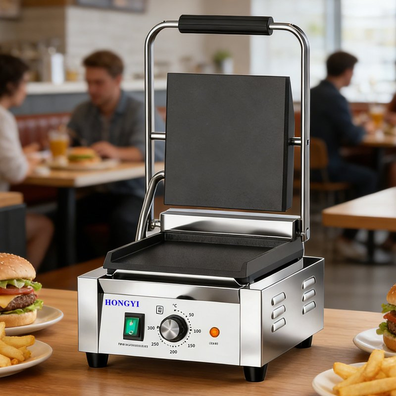 Electric Griddle Countertop for Campus Canteen