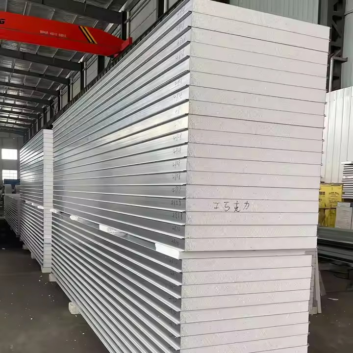 Insulated Metal Siding Prefabricated Wall Panel Polyurethane Foam Sandwich Panel EPS Sandwich Panel