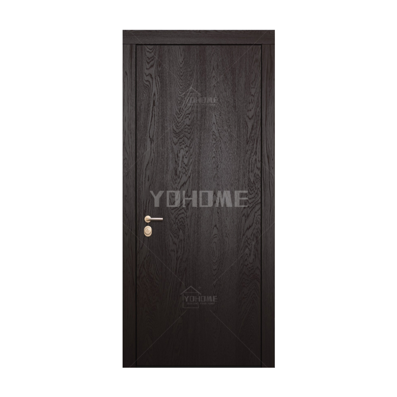 China Top Manufacturer Custom Internal Room Flush Wooden Door for Houses Interior Modern Walnut Solid Core Interior Wood Door Solid Interior Bedroom Door