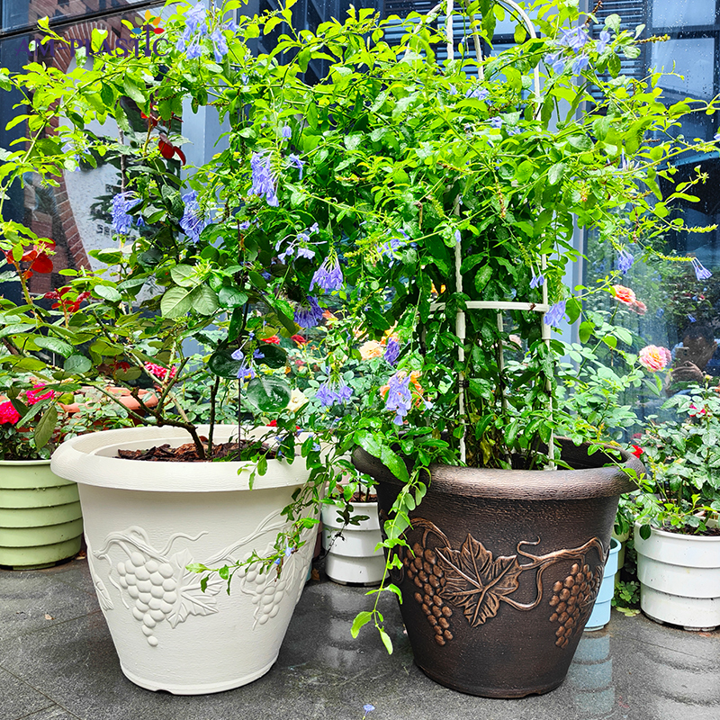 Горшки для растений большие смола искусственные цветы