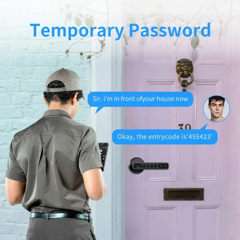 Fingerprint/Password/Key/Card for Home/Hotel/Apartment Smart Lock Fingerprint Door Lock