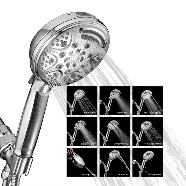 Versatile 7-Function ABS Plastic Shower Head for Ultimate Comfort