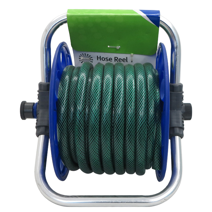 Seesa 1/2'' Diameter 15m Manual Retractable Wall Mounted Garden Water Hose Pipe