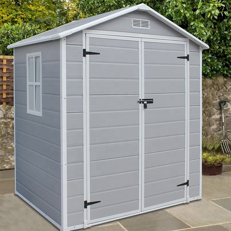 Easily Assembled Backyard Cabinet Portable Waterproof Outdoor Garden Tools Plastic Storage Shed