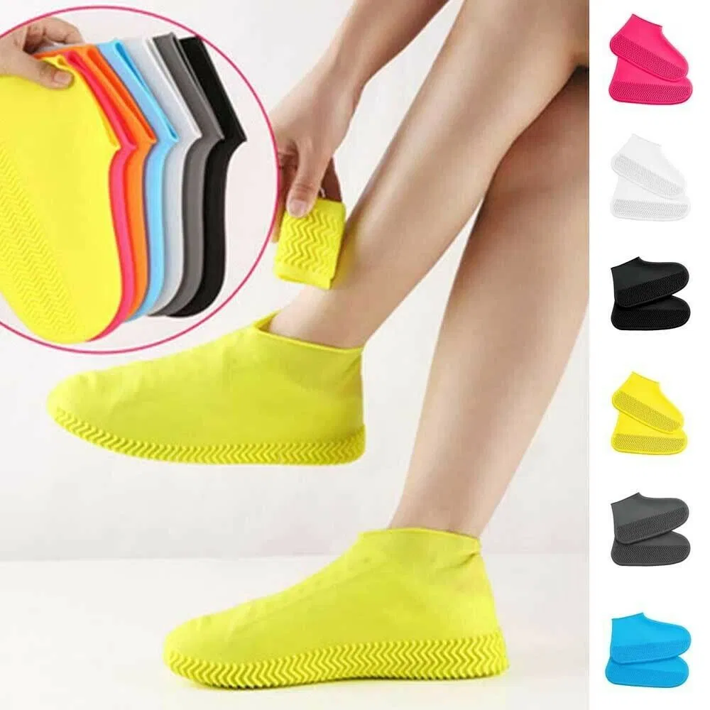 Anti-Slip Reusable Waterproof Silicone Rain Shoe Cover Protector