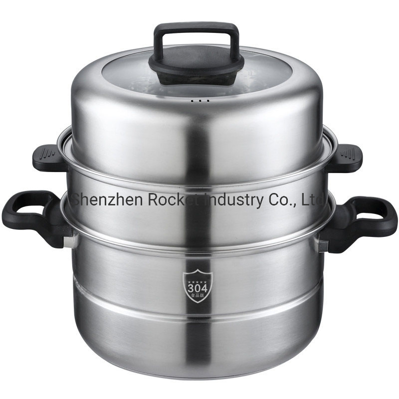 Кастрюля-пароварка из нержавеющей стали Kitchen Queen