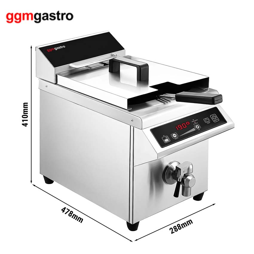 Industrial Restaurant Hotel Kitchen Portable Fryer Automatic Lift Electric Continuous Fryer