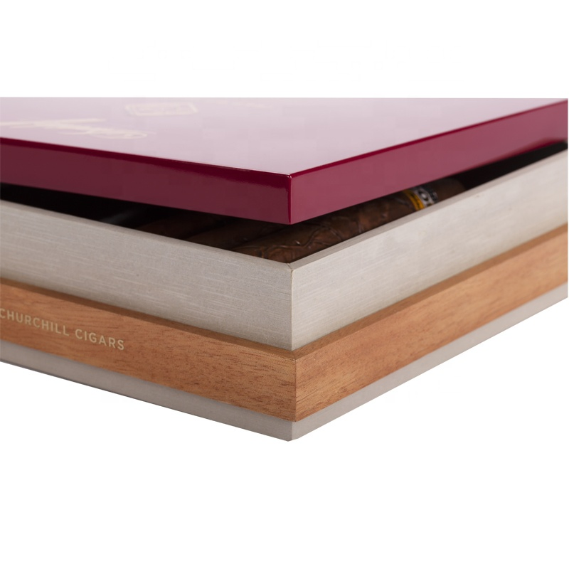 Simple Wooden Cigar Storage Boxes Cigar Accessories Portable Cigar Humidor Box