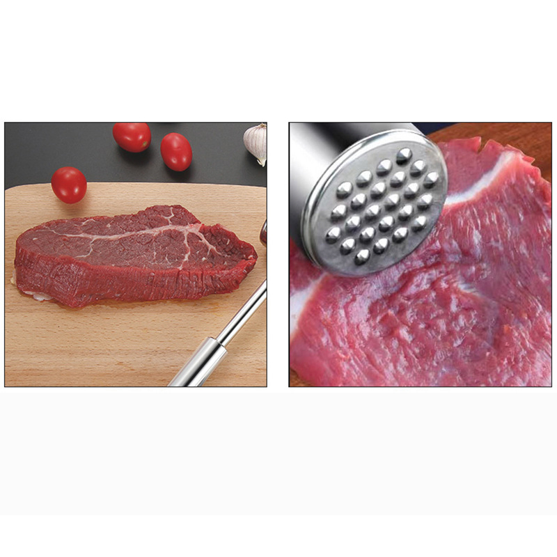 Wholesale Manual Stainless Steel Tool Square Meat Tenderizer