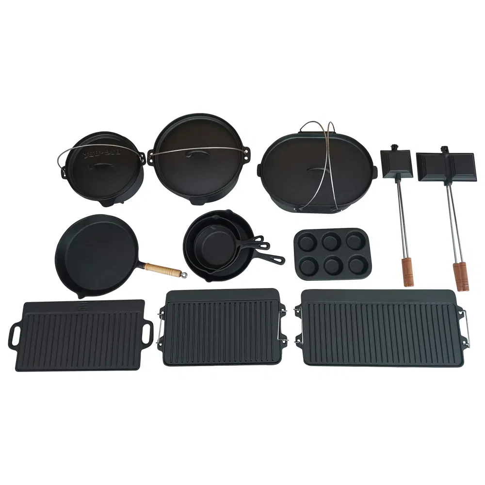 Чугунный казан для барбекю и кемпинга