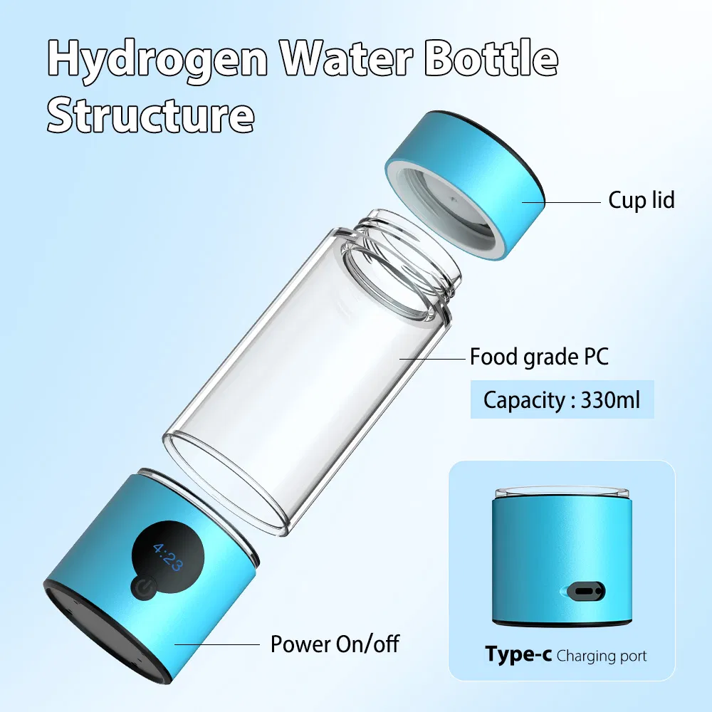 Suyzeko OEM H2 Generator 390ml Spe Pem Hydrogen Healthy Water Cup