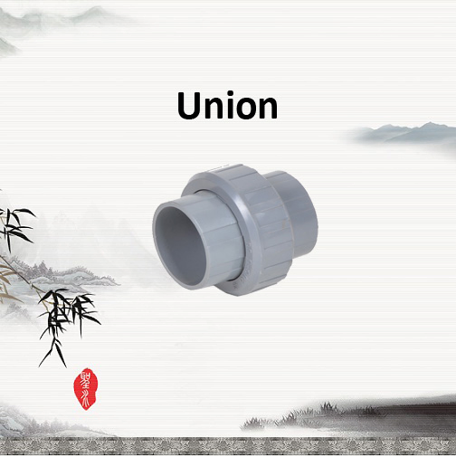 Grey Color Pn10 PVC Union for Water Treatment