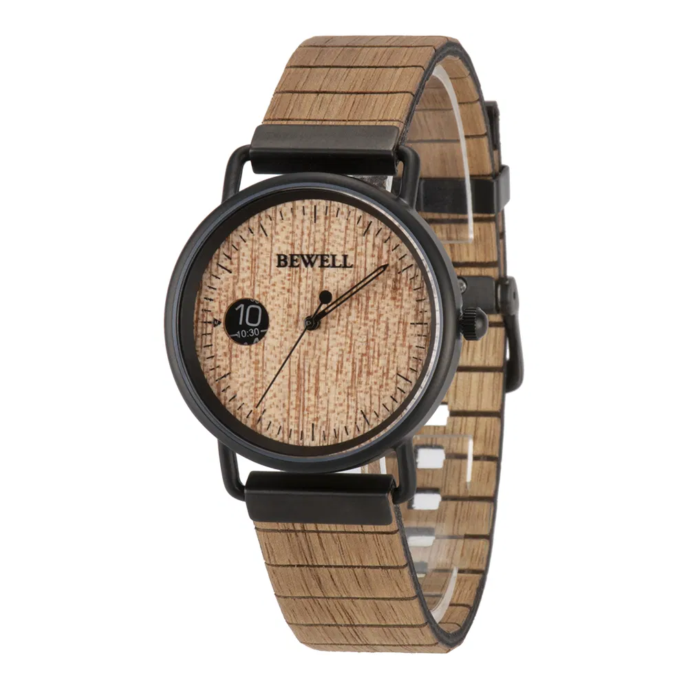 Mens Wooden Watch Male Wristwatches with Miyota 1L32 Movement Plated Metal Case and Wooden Band Small MOQ Custom Your Gshock
