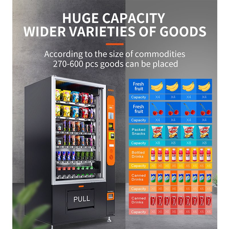 Afen Lift Cupcake Salad Fresh Food Vending Machine for Sale