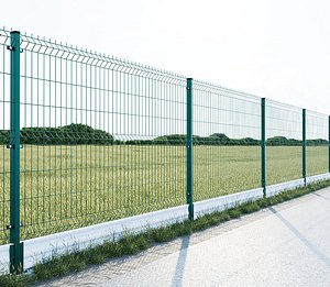 Colorful 3D Curvy Welded Wire Garden Fence for Security