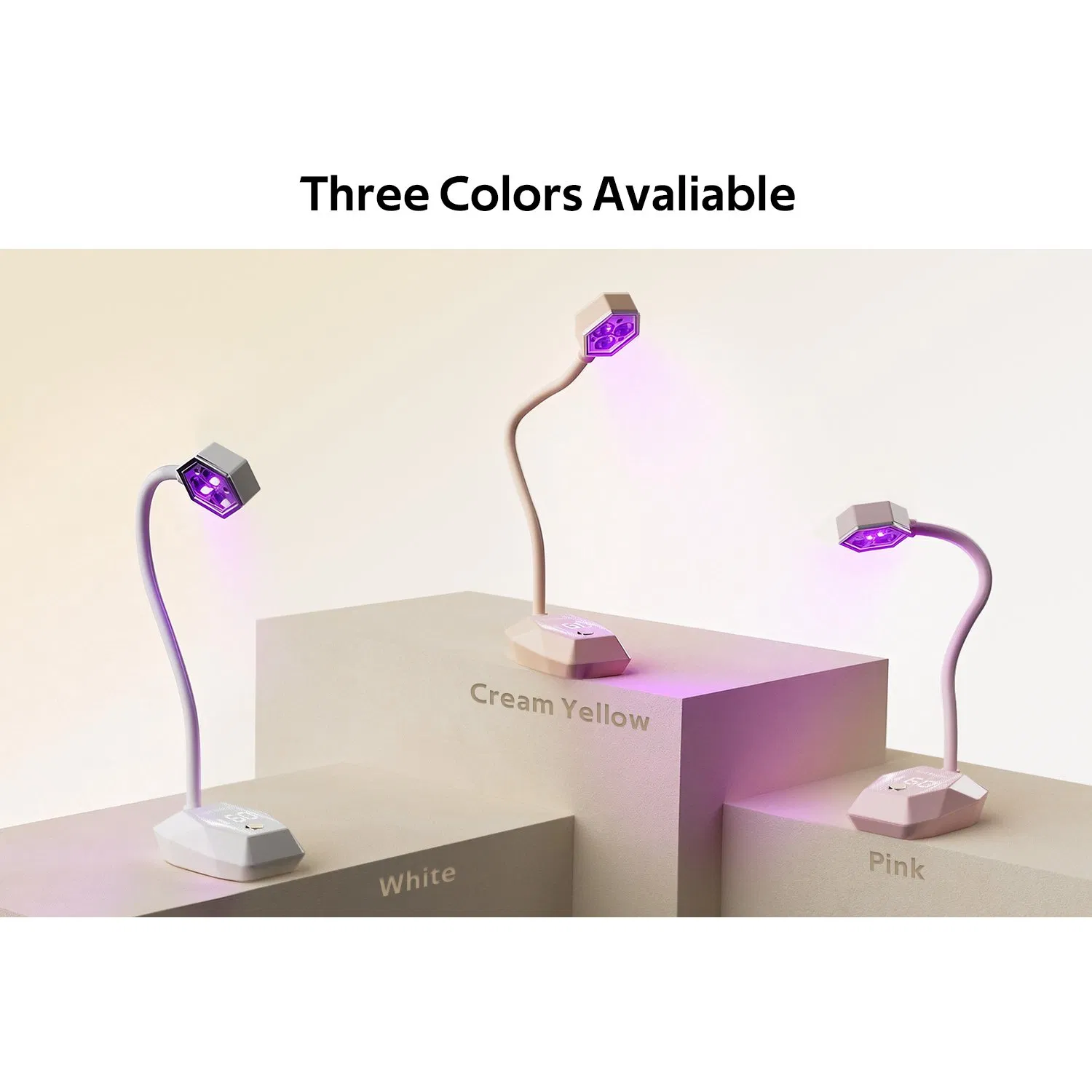 Portable Gooseneck Nail Manicure Dryer Curing Light Rechargeable 18W Automatic Sensor Cordless Cure Table UV Nail Lamp