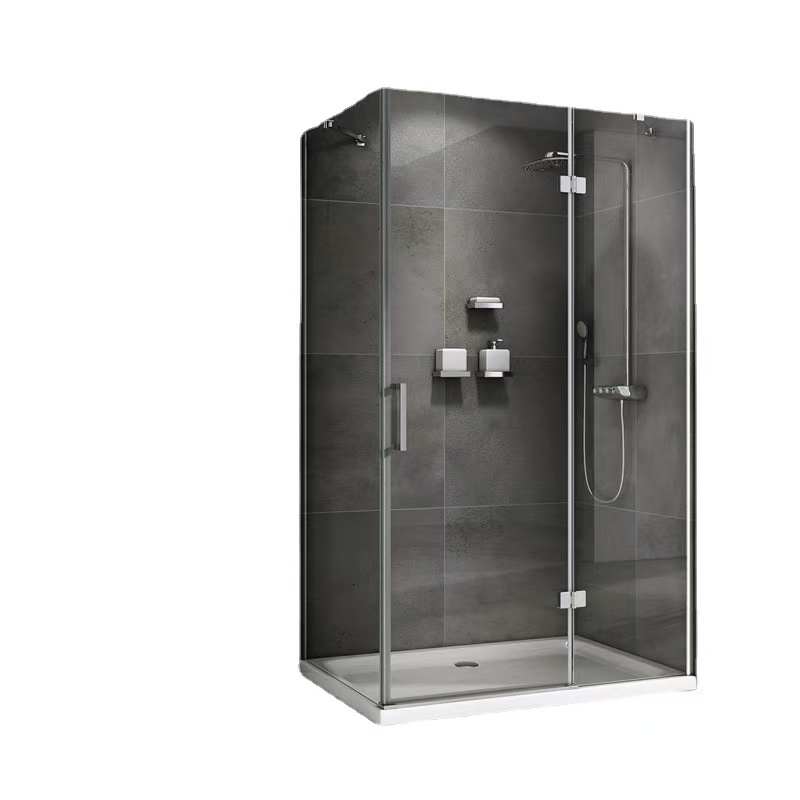 High-Quality Aluminum-Framed Safety Tempered Transparent Glass Partition Wall and Bathroom Glass Door