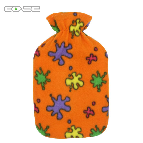Cozy Heat Water Bottle with Vibrant Floral Cover Design
