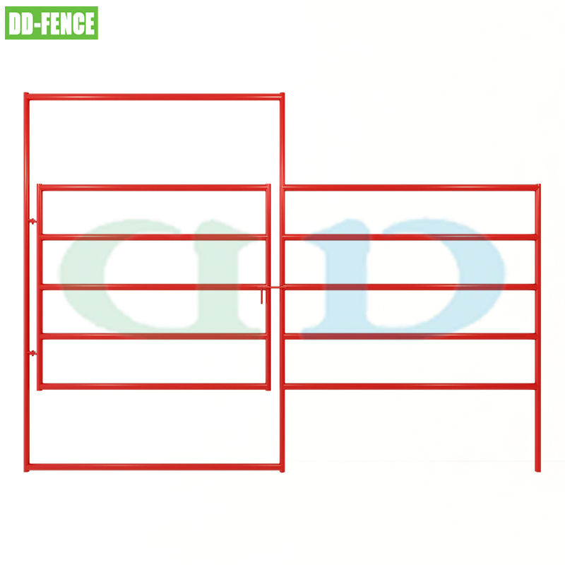 Hot Dipped Galvanized Steel Pipe Sheep Pen Farm Fence Cattle Panel and Gate for Horse Sheep