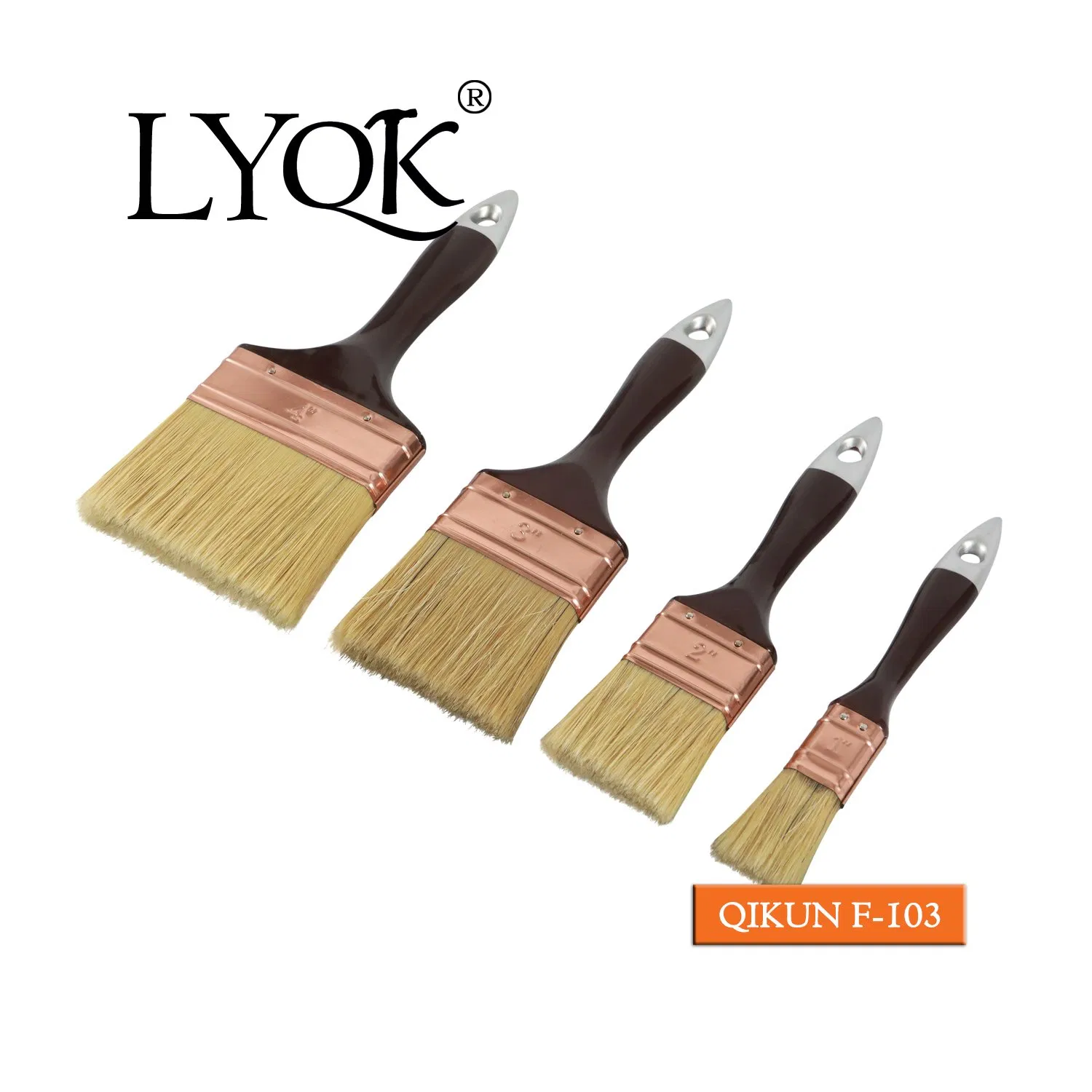 F-102 Hardware Decorate Paint Hand Tools Wooden Handle Bristle Roller Paint Brush