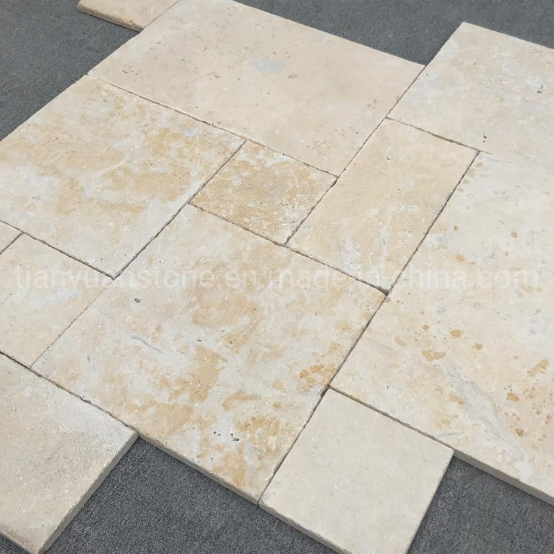 Honed Beige Limestone Countertops Floor Tile Paving Stone Limestone Stepping Stones
