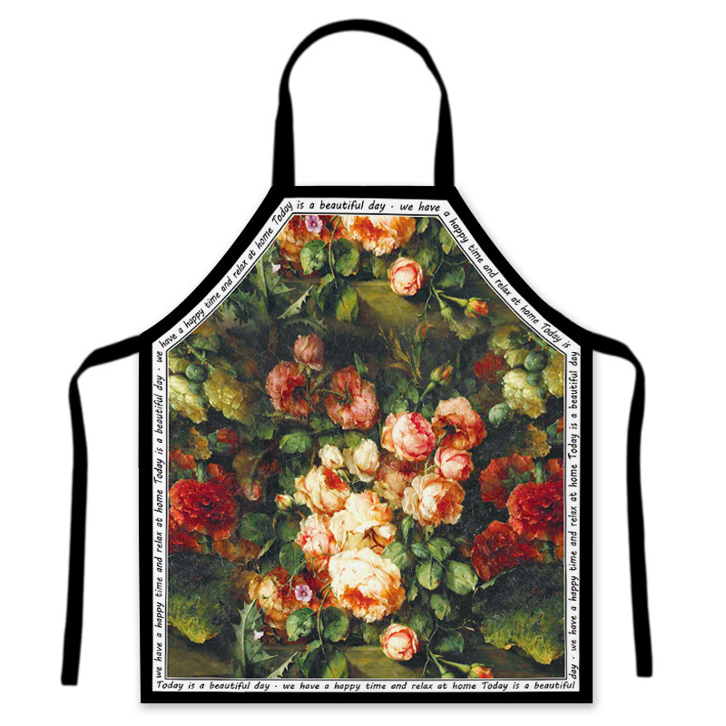 High Quality Polyester Kitchen Apron Sleeveless Stain Proof & Fashionable Waist Decoration Trendy & New Release