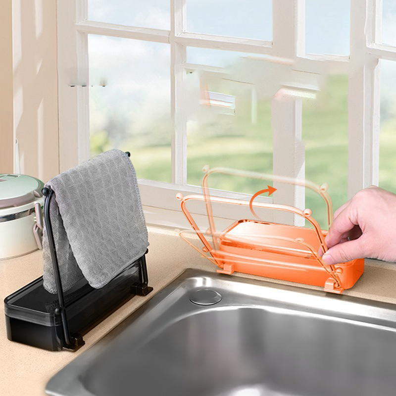 Kitchen Sink Waste Rack Hanging Bin Replaceable Mesh Bags Bl29677