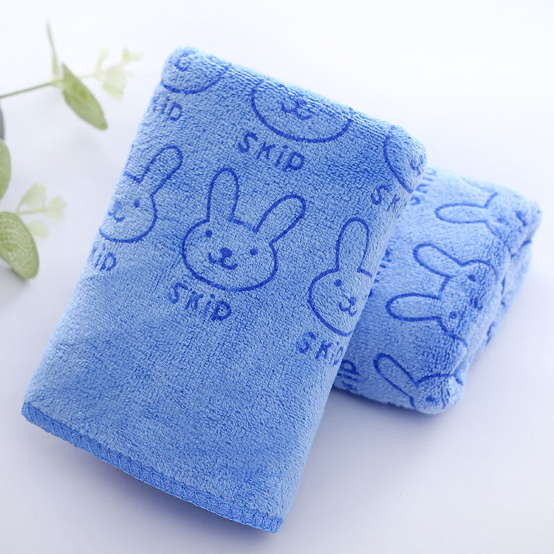Wholesale Weft Brushed Bathroom Shower Towel Printed Face Hand Bath Towel