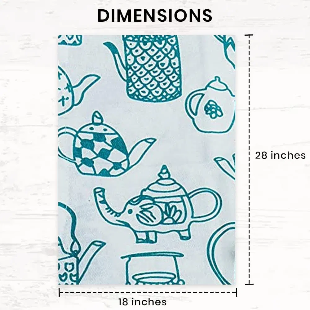 Organic Recycle Cotton Tea Towel Silkscreen Printed Customized Logo Tea Towel Made of 100% Cotton Kitchen Tea Towel