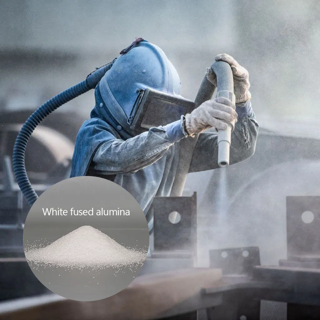 99.5% White Fused Alumina Wfa White Aluminum Oxide Sand Refractory Material White Fused Alumina Powder for Sandblasting