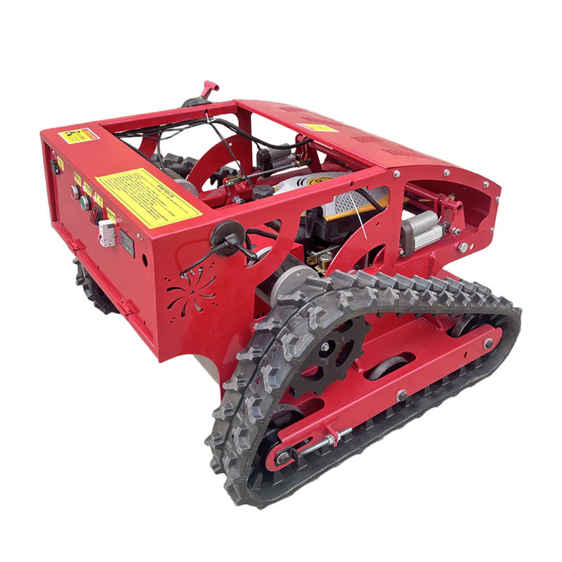 Робот-газонокосилка на гусеницах с дистанционным управлением