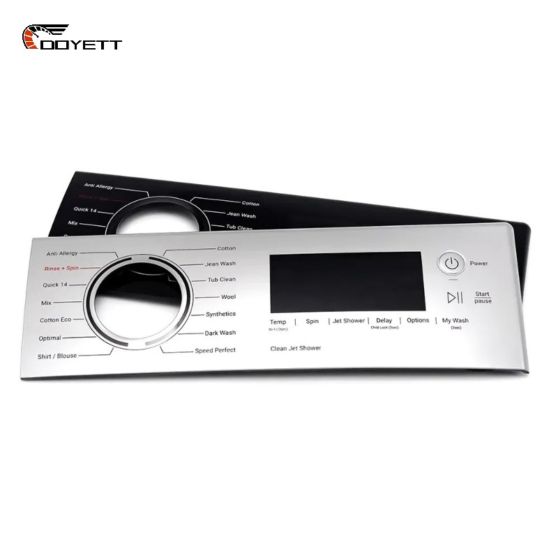 Doyett OEM Custom in Mold Labeling Plastic Cover User Control Panel Home Appliances Faceplate