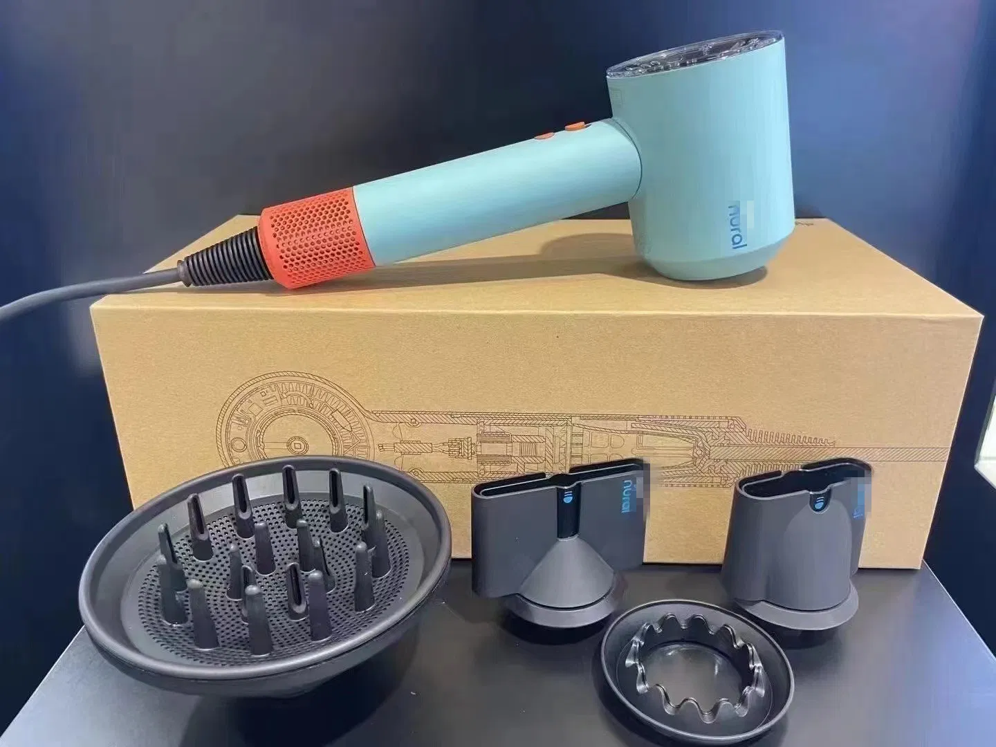 Factory Price Salon HD08 HD15 HD16 Leafless Hair Dryer Dy Negative Ionic Sons Hair Dryer Original 1: 1 Super HD08 Hair Dryer