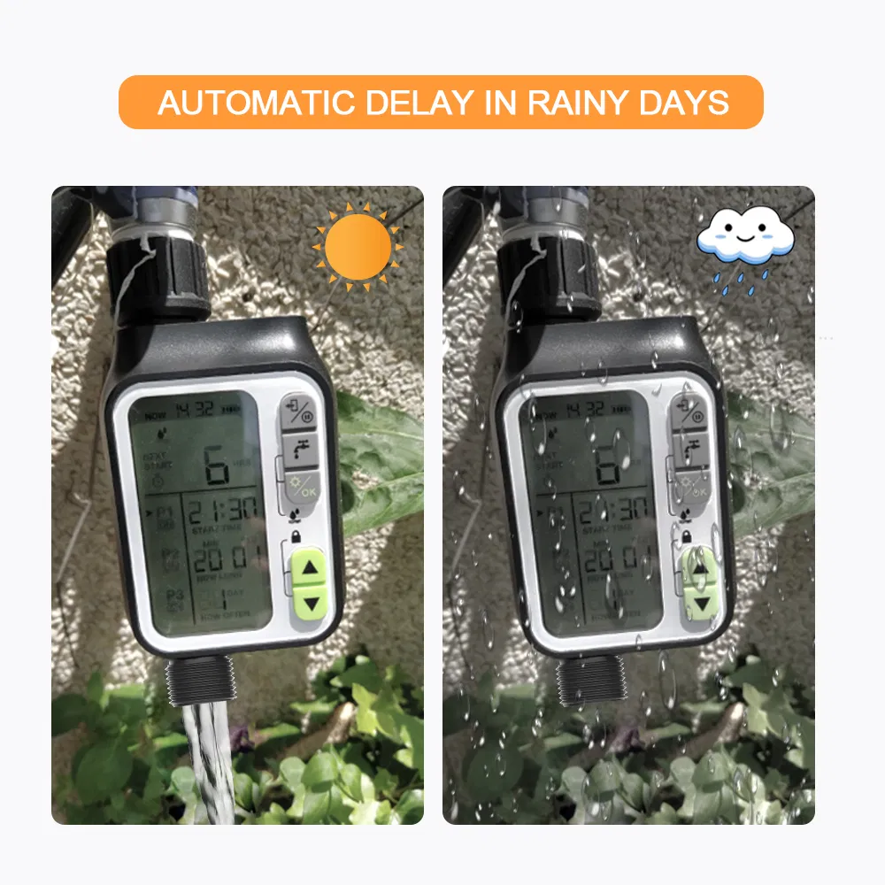 Rain Sensor Irrigation Automatic Watering Timer for Garden Farm Outdoor Use Hct-355
